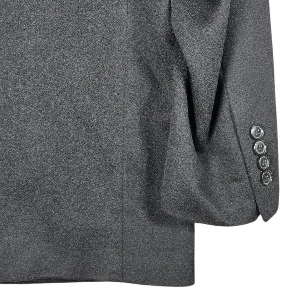 Pronto Uomo Couture Mens 42R Black Cashmere Blazer Sport Coat Jacket 2 Button